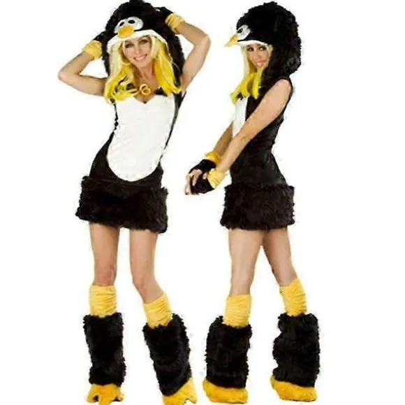 2025 Sexet Jule Dame Kostume Cosplay Stor Hale Ulv Cosplay Party Pige Fristelse Julemand Todelt Kostume - Perfekt Brown