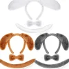 3 sæt Halloween hvalpehundekostume Hundepandebånd Ører og hale butterfly