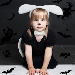 3 sæt Halloween hvalpehundekostume Hundepandebånd Ører og hale butterfly