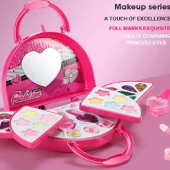 1 sæt makeup-sæt til piger, vaskbart makeup-sæt til småbørn og børn