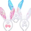 3 sæt påske-tema fest cosplay rekvisit dekorativt kanin design hovedbeklædning sød sløjfe slips