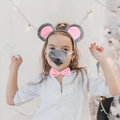 1 sæt rottekostume hovedbeklædning dyreører hårbånd ører hårbånd museører hårring fest dekorativt hårbånd mus cosplay hårbånd kvinder hovedbeklædning-FO- | Fyndiq