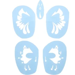 6 Stilarter/sæt Genanvendelig Ansigtsmalingsstencil Tatoveringsværktøj