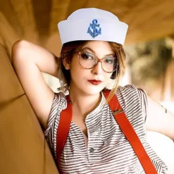 1 stk. 58 cm Voksen Sømandskostume Hat Navy Cosplay Party Kostume Hat