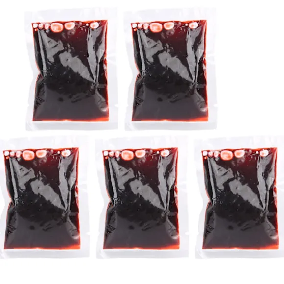 5 stk. 20 ml Halloween Blodpose Kostumefest Falsk Blod Cosplay Rekvisitter Festdekoration