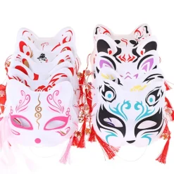 1 Stk Anime Rævemasker Half Face Cat Mask Maskerade Festival Del Color A11