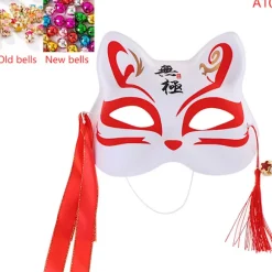 1 Stk Anime Rævemasker Half Face Cat Mask Maskerade Festival Del Color A10