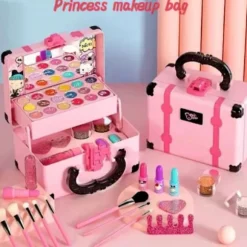 32 STK Børne Make-up Legetøj Piger Ægte Make-up Sæt Vaskbart Ikke-giftigt A9