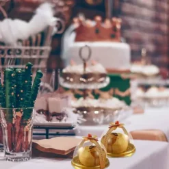 1 stk. broderet julehat i fløjl med tegneserie til voksne, eksklusiv julehat, julepynt, festlig festkjole (stil 1)