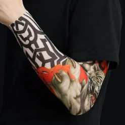 6 stk. Cool Tatoveringsærmer Armstrømper, falsk midlertidig tatovering, elastisk solcremeovertræk til mænd og kvinder