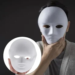 10 stk. DIY Hvide Papirmasker Maskerademasker Papirmasker Blanke Til Maling Malelige Papirmasker Til Karneval Cosplay Halloweenfest Kvinder Mænd Masker | Fyndiq