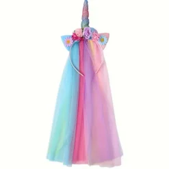 1 stk. Enhjørning Hårbøjle til - Magisk Prinsesse Tiara med & Farver, Blød Komfortabel Hårbøjle Egnet til Julefester, Bryllup (FMY) 1pcs Headband Rainbow Color | Fyndiq