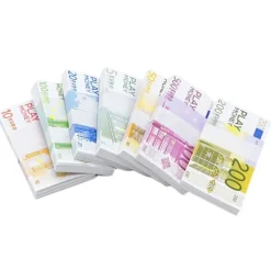 100 stk. Euro rekvisitter leg sjovt lader som om kontanter rekvisitter valør magiske rekvisitter 5