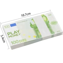 100 stk. Euro Rekvisitter Leg Sjov Lad Som Om Kontanter Rekvisit Valør Magiske Rekvisitter 10 Euro