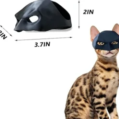 1 stk. Flagermus Kat Maske, Sort Kat Flagermus Maske, Sjovt Kostumetilbehør, Flagermus Kat Rollespil, Egnet til Fest eller Daglig Sjov-max