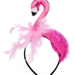 1 stk. flamingo-pandebånd, sjovt pandebånd, karnevalshovedbeklædning, festpandebånd til halloween, fester og cosplay