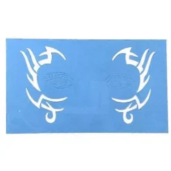 2-5 stk. Genanvendelige ansigtsmalingsstencils Kropsmalingsskabelon 4-lingling} 2 Pcs