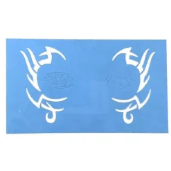 2-5 stk. Genanvendelige ansigtsmalingsstencils Kropsmalingsskabelon 4-lingling} 2 Pcs