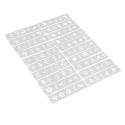 20 Stk. Genanvendelige DIY Ansigt- & Kropsmalings Stencils Sæt