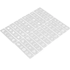 20 Stk. Genanvendelige DIY Ansigt- & Kropsmalings Stencils Sæt