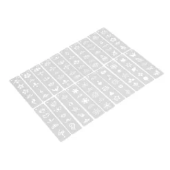 20 Stk. Genanvendelige DIY Ansigt- & Kropsmalings Stencils Sæt