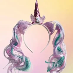 1 stk Glimtende Sød Glitter Pandebånd - Festlig Hårpynt til Fødselsdage & Festligheder - Skinnende Sød Tilbehør (FMY) Polychrome