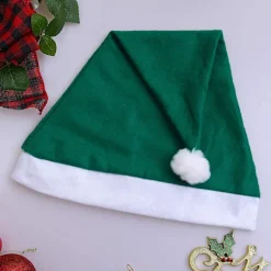 2 stk. Grønne julehatte i filt til julekostume