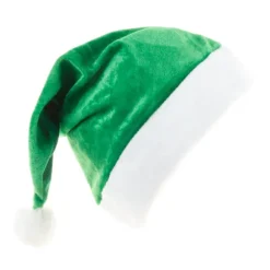 2 stk Grønne Julehatte i Non-Woven Materiale til Julekostumer