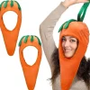 1 stk Gulerodshat Sjov Gulerods Hovedbeklædning Nyhed Unisex Grøntsager Gave
