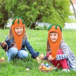1 stk Gulerodshat Sjov Gulerods Hovedbeklædning Nyhed Unisex Grøntsager Gave