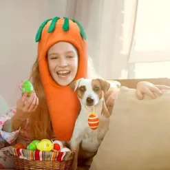 1 stk Gulerodshat Sjov Gulerods Hovedbeklædning Nyhed Unisex Grøntsager Gave