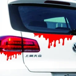 9 stk. Halloween Bilstickere Røde Blod Stickers 9PCS