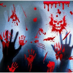 9 stk. Halloween Bilstickere Røde Blod Stickers 9PCS