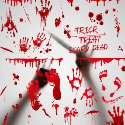 9 stk. Halloween Bilstickere Røde Blod Stickers 9PCS
