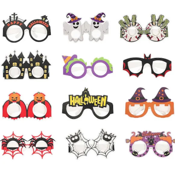 12 stk. Halloween Briller Rekvisitter Sjove Briller Fest Briller Dekorationer Nyheds Briller