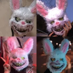 1 stk Halloween Evil Bloody Rabbit Mask Masquerade Hovedbeklædning Performance rekvisitter