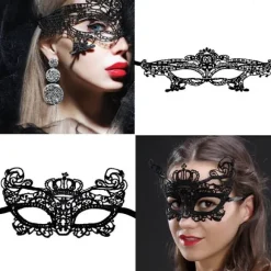15 stk Halloween Fleksible Blondemasker Kvinder Sexede Øjenmasker til