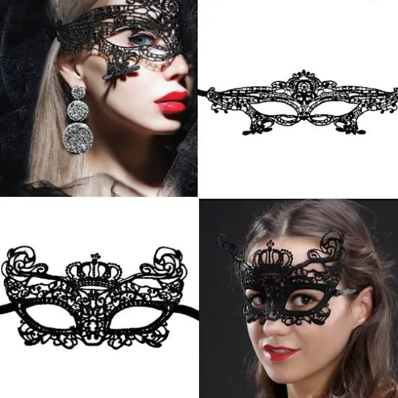 15 stk Halloween Fleksible Blondemasker Kvinder Sexede Øjenmasker til