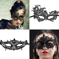 15 stk Halloween Fleksible Blondemasker Kvinder Sexede Øjenmasker til