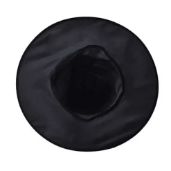 3 stk. Halloween Hat Sort Oxford Klæde Troldmand Hat Makeup Kostume Rekvisitter Heksehat Heksehat(L)