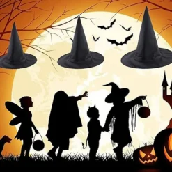 8 stk. Halloween Heksehatte Heksekostume Tilbehør til Hængende Heksehatte Tema Dekoration eller Halloween Fest Cosplay Feriehatte