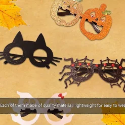 2 stk. Halloween Kostumer Sjove Halloween Briller Børn Halloween Trick Treat Legetøj-lingling}