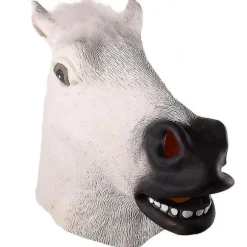 1 stk Halloween Maske Latex Hestehovedmaske Dyrekostume