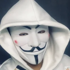 1 stk. Halloween Masker V for Vendetta Maske Anonym Guy Fawkes Halloween Fest Gave til Voksne Børn Film Tema Maske Cosplay Kostume black
