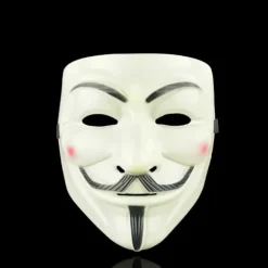 1 stk. Halloween Masker V for Vendetta Maske Anonym Guy Fawkes Halloween Fest Gave til Voksne Børn Film Tema Maske Cosplay Kostume black