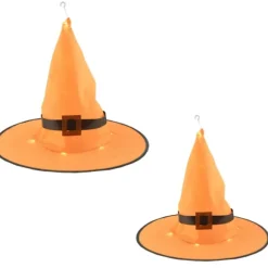 3 stk Halloween påske heksehat troldmand heks spids applikation lang