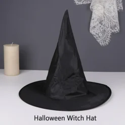 1 stk. Halloween sort heksehat hængende heksehat til Hallowe onesize