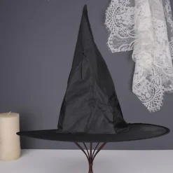 1 stk. Halloween sort heksehat hængende heksehat til Hallowe onesize
