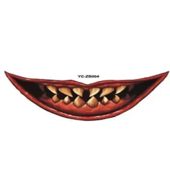 1/12 stk. Halloween Spøg Makeup Midlertidig Tatovering Tattoo stickers 04