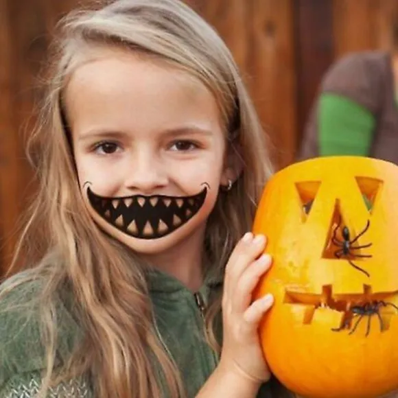 1/12 stk. Halloween Spøg Makeup Midlertidig Tatovering Tattoo stickers 03